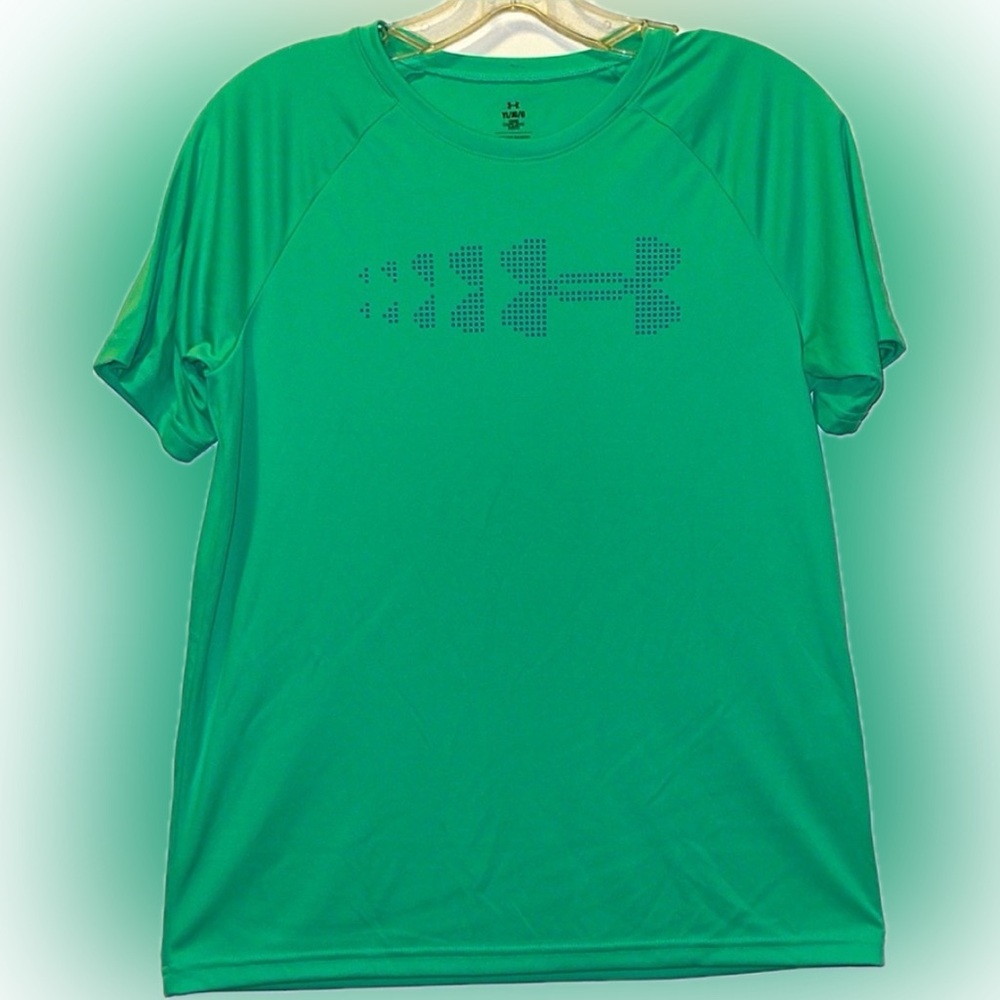 Under Armour T-Shirt Youth Large Loose Fit Green